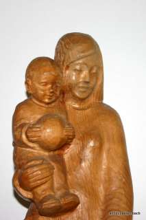 Mutter mit Kindern,Skulptur,Holzbildhauer Hermann Pier  