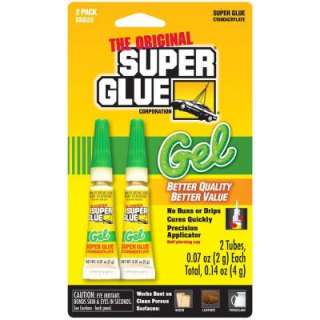 Super Glue Corporation Gel Super Glue (2 Pack) SGG22  