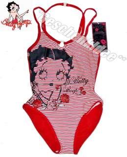 BETTY BOOP Badeanzug Rot 122/128 134/140 146/152 ♥  