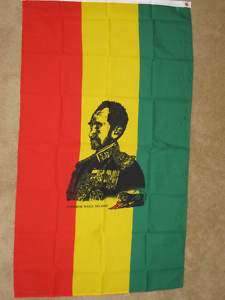 5X3 EMPORER HAILE SELASSIE ETHIOPIA FLAG RASTA NEW F132  
