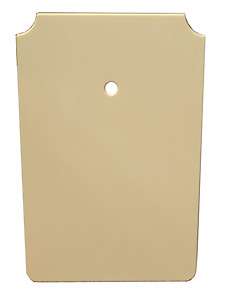 NEW 6 11/16 x 10 1/2 Square Blank Clock Plaque   Ivory  