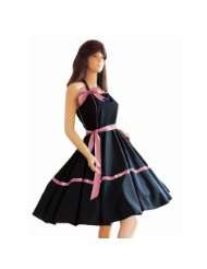 Kleid Kleider für Petticoat Petticoats Pettycoat 50er 60er schwarz 