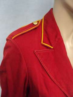 Vtg MARCHING BAND Costume cosplay Jacket Blazer Sz S retro  