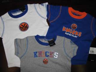NBA Infant New York Knicks 3 Piece Onesie Set 3 6 M #  