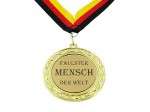 Faulster Mensch der Welt Medaille mit Gravur Medaillen Auszeichnung 