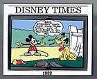 MICKEY MOUSE+PLUTO #11 Disney Times 1932 SUNDAY COMIC STRIP LE Spinner 