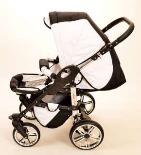 LUXUS Kombikinderwagen ORION 3 in 1 + Babyschale + GRATIS in 47 FARBEN 