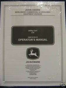 John Deere 17P Utility Cart Operator Manual K8  