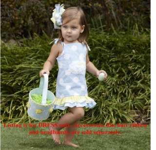 Mud Pie Baby Clothes Cottontail Bunny Dress newborn  