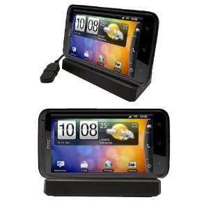 Black Desktop Sync and Charge Docking Station for HTC One X/ One S 
