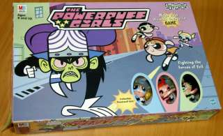 Power Puff Girls Board Game with Mini Action Figurines  