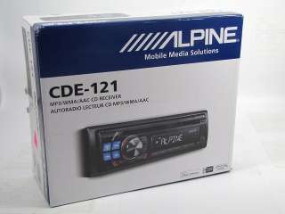 ALPINE CDE 121 Car Audio Stero Radio CD  USB IPOD Player CDE121 