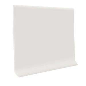ROPPE White 4 in. x 48 in. x .125 in. Rubber Wall Base Cove H40CR4P170 
