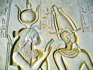 Großes ägyptisches Relief 58x44cm Horus Ramses Ra W19  