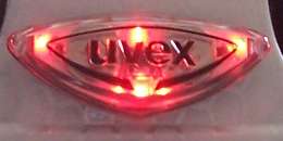 UVEX Kinder Fahrrad Helm cartoon LED flame red 49 55  