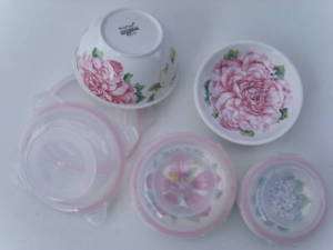 Porzellan Lock Frischhaltedosen 4 Behälter Keramik  