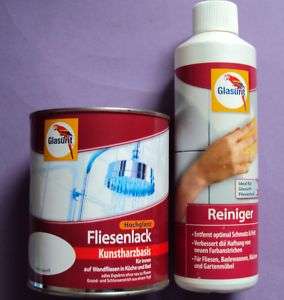 750 ml Glasurit Fliesenlack u. 500 ml Reiniger 15,99€/l  