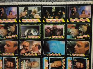 TOPPS MAX HEADROOM UNCUT SHEET OF 132 CARDS  