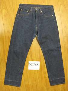 vintage levis blue 501 button fly USA jeans 33x31 839R  