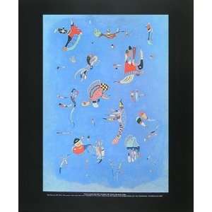Kandinsky Poster Kunstdruck Himmelblau  Küche & Haushalt
