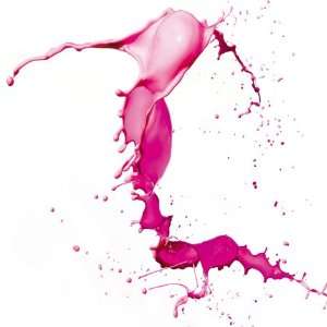 Glasbild Pink Splash   Größe 30 x 30 cm  Küche 