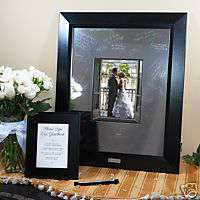 Signature Picture Frame with Engraved Photo Mat  