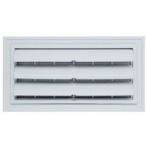 Builders Edge 9.375 in. x 18 in. Foundation Vent with Ring for 