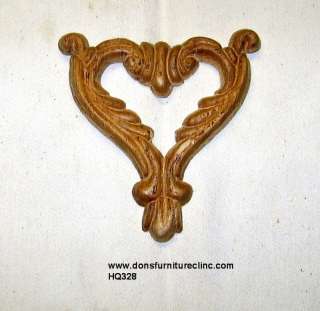 WOOD EMBOSSED APPLIQUE 4 1/8H X 3 7/8W HQ328  