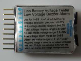 RC 1S 8S Lipo Battery Voltage Indicator Tester Buzzer  
