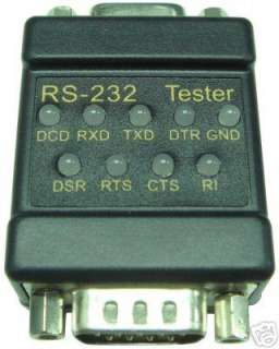 Serial RS232 DB9 DTE DCE 9 LED Link Tester New uk  