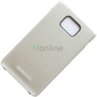 Silver Back Fascia Metal Battery Cover Case For Samsung Galaxy SII II 