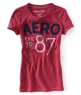 aeropostale womens aero est. 1987 graphic t shirt  