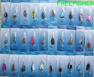 30 spinner super new fishing lure pike salmon bass T3  
