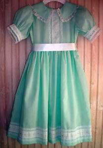 Custom Designed Mint Green Heirloom Dress Size 4  
