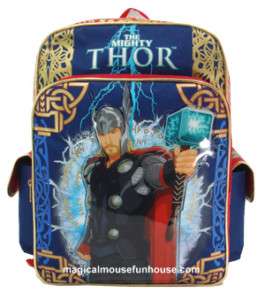 The Mighty Thor BACKPACK Large 16 SCHOOL BAG NEW #J  