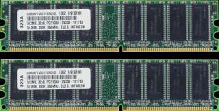 1GB (2X512MB) MEMORY FOR DELL OPTIPLEX GX260 SD SF SMT  