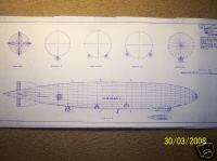 USS LOS ANGELES airship model plans  