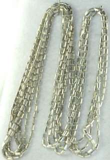 ITALIAN ITALY 124 INCH STERLING SILVER NECKLACE OR BELT 10.33 FEET 
