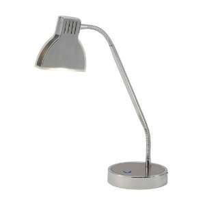  Adesso 3180 22 Sliver 1 Light Desk Lamps in Satin Steel 