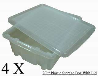 20LTR Plastic Stacking Storage Containers Boxes Box  
