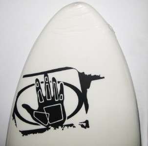 NEW BODY GLOVE SURFBOARD Black Ball Soft Top White Surfing Board Wave 