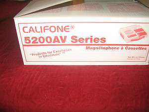 Califone 5272AV Desktop Cassette Voice Recorder / Player  