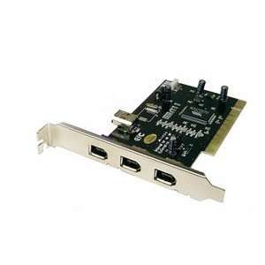  Cables Unlimited 4 Ports Firewire 1394a PCI Card. CABLES UNLIMITED 