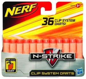Nerf Clip Dart Refill (36 Pack) N Strike New  