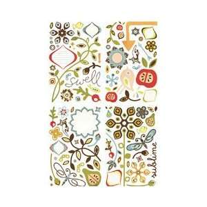   Die Cut Chip Stickers 4 Sheets Shapes  125 pc. Arts, Crafts & Sewing