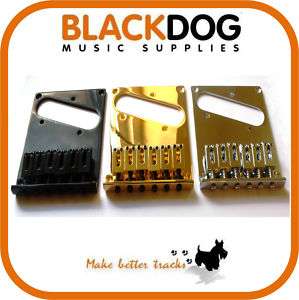   Modern guitar Telecaster Bridge chrome black gold BT001