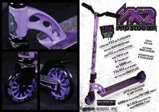   Madd Gear MGP Pro VX2 Stunt Scooter Purple Stuntscooter Roller 