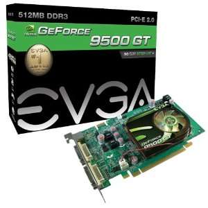  EVGA 512 P3 N956 TR e GeForce 9500 GT 512 MB DDR3 PCI E 2 