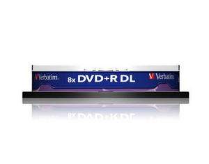 10 DVD+R VERBATIM 8X DL DUAL LAYER 8,5 GB Double XboX  