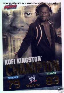 WWE Slam Attax Evolution   KOFI KINGSTON Champion  